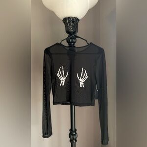 Skeleton Hands Top
